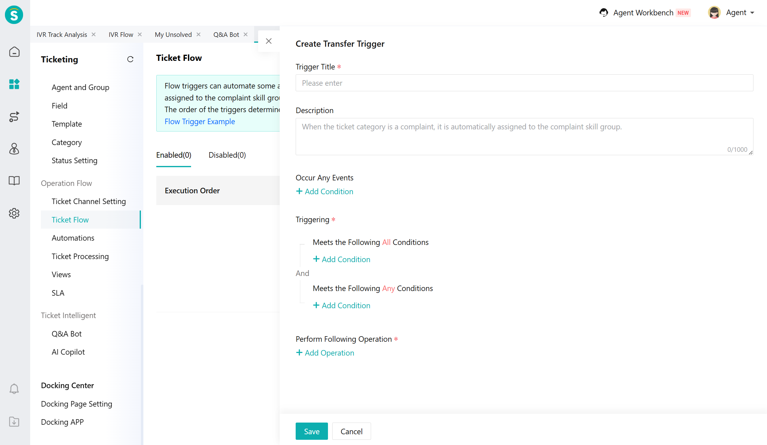 Ticketing Configuration - Agent Reception Page After Robot Transfers to Human19