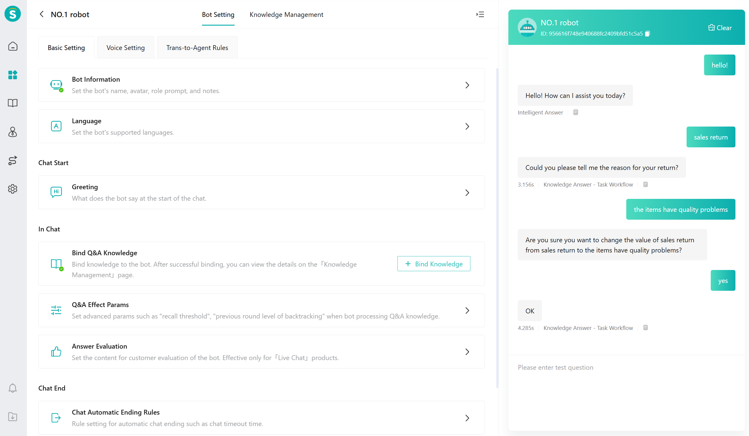 AI Agent Reception Page in Live Chat20