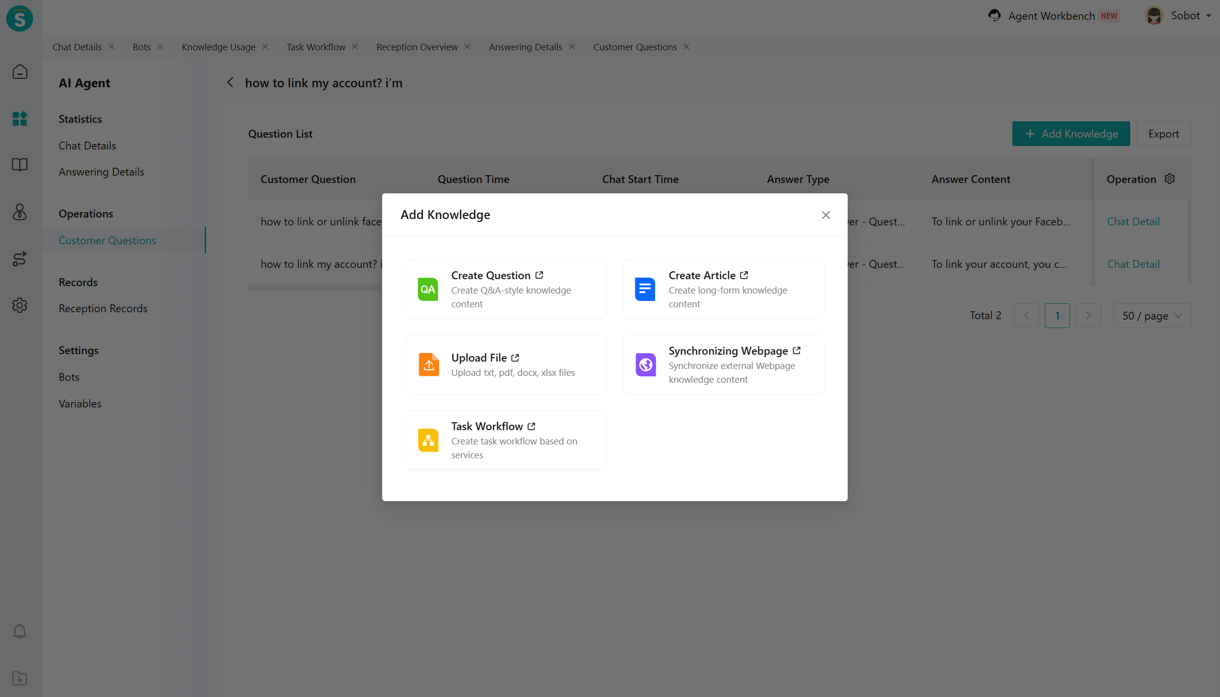 Add a Knowledge Page for Customer Question04