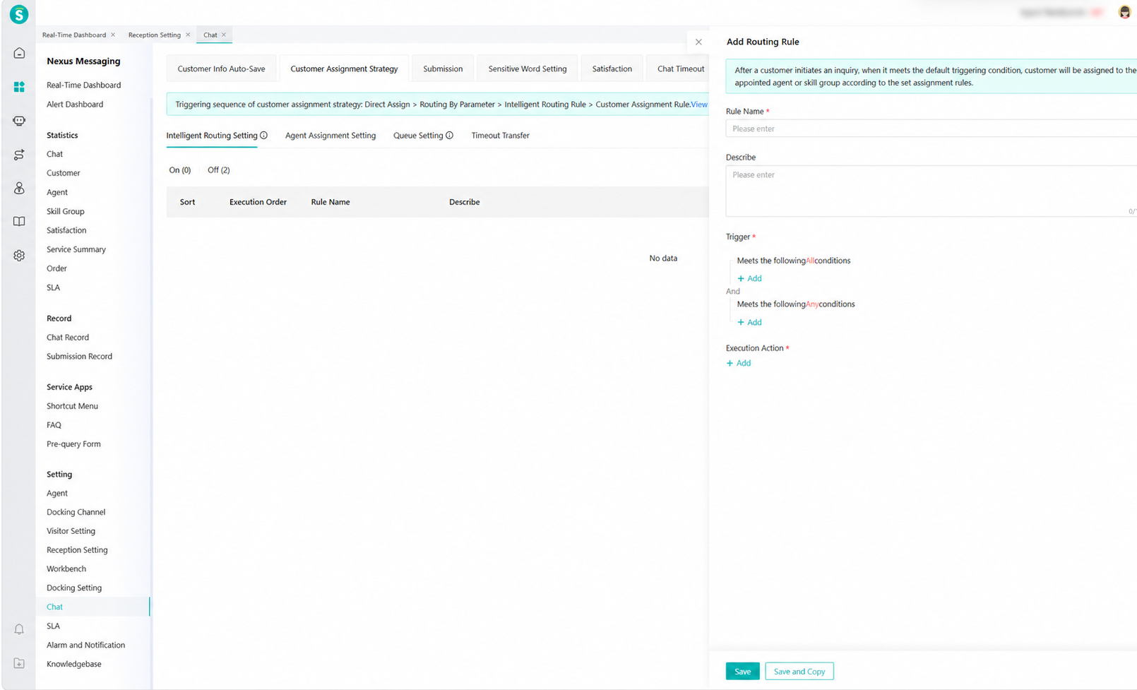 Customer assignment strategy in Online Service