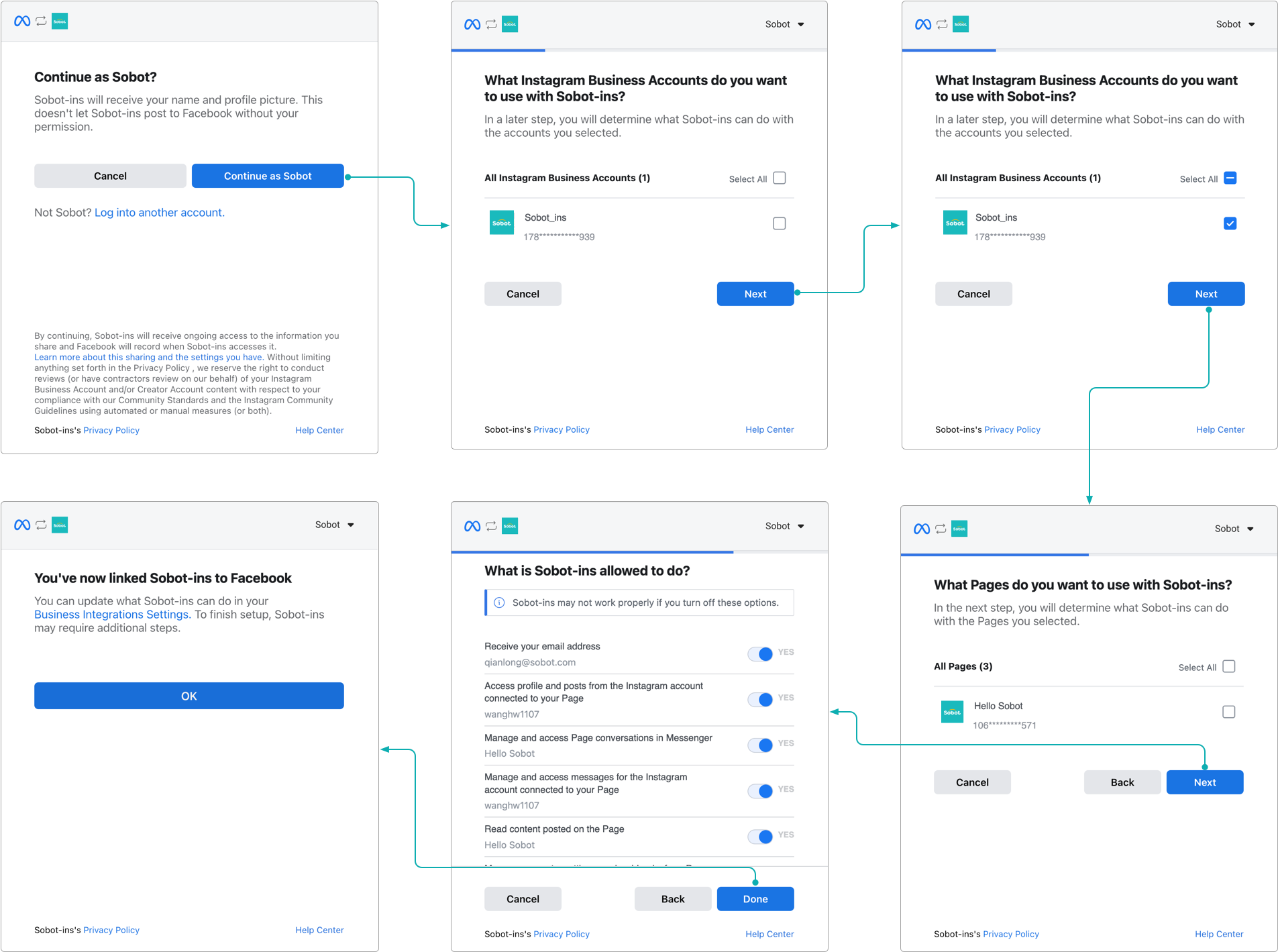 Complete account authorization binding