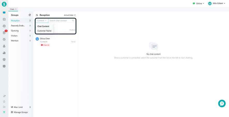 Agent Workbench - search by customer name