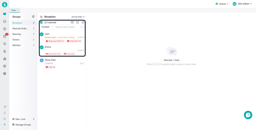 Agent Workbench - closing chats in bulk