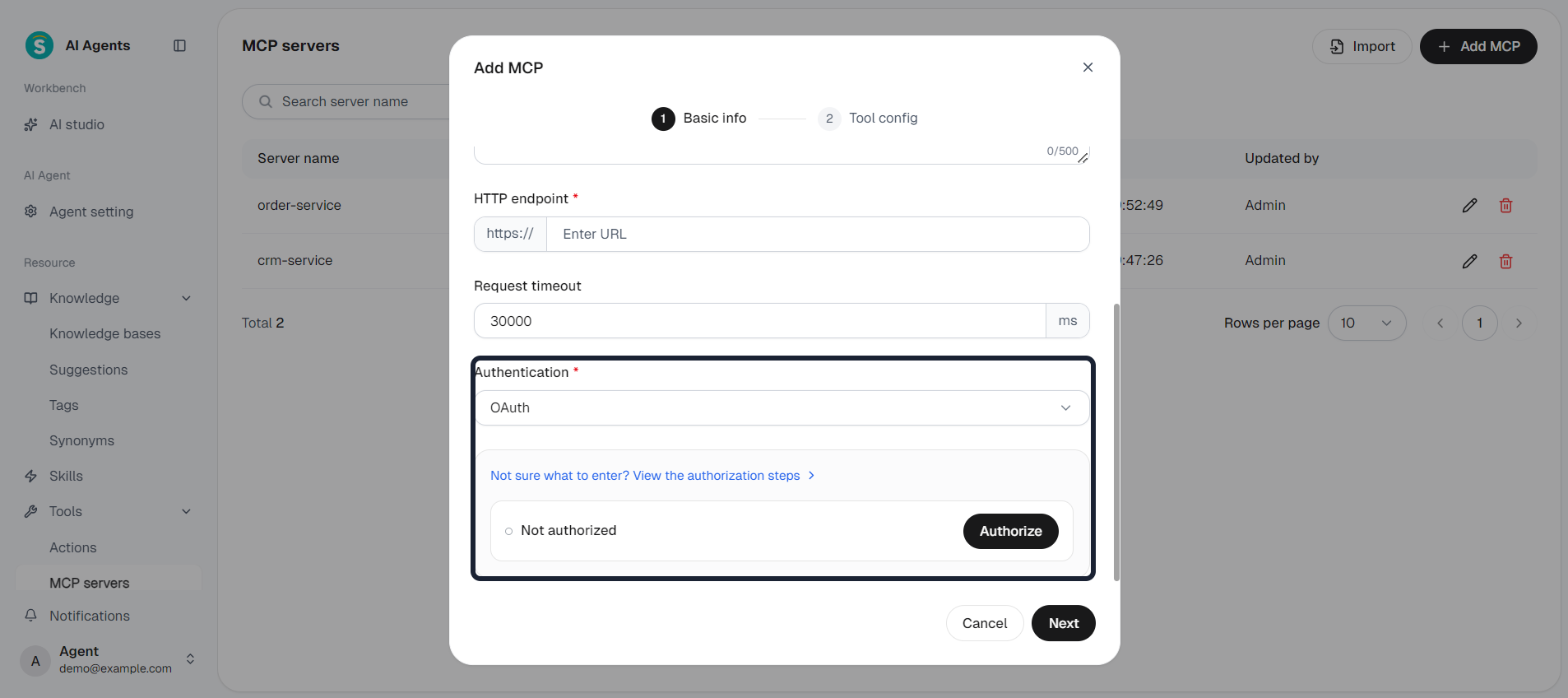 MCP - OAuth authorization